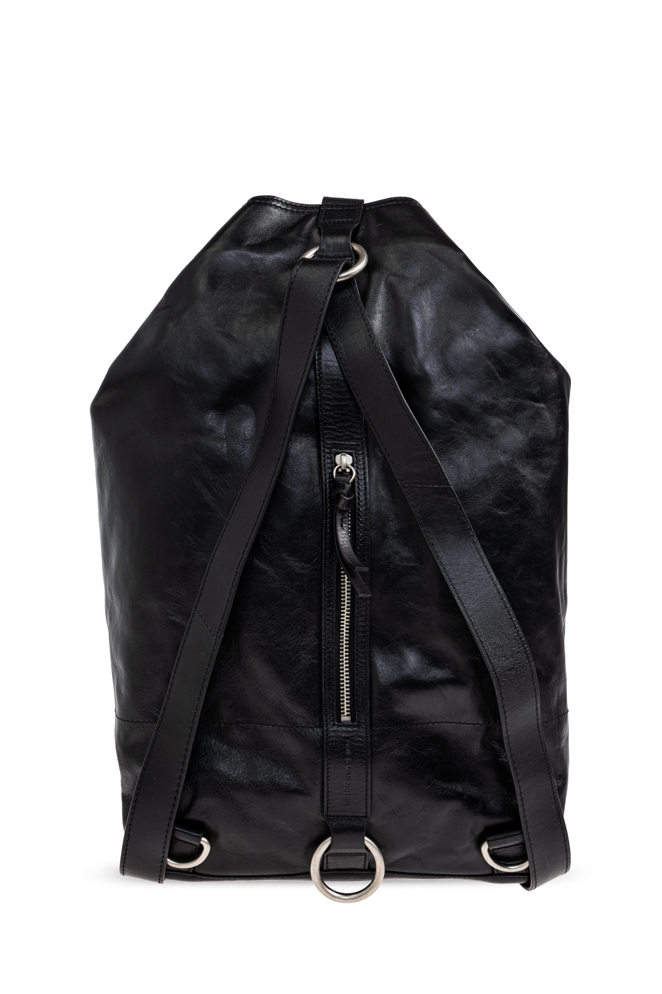 DRIES VAN NOTEN バックパック　リュック　レザーバッグ DRIES VAN NOTEN Convertible Snake-Effect Leather Backpack for Men